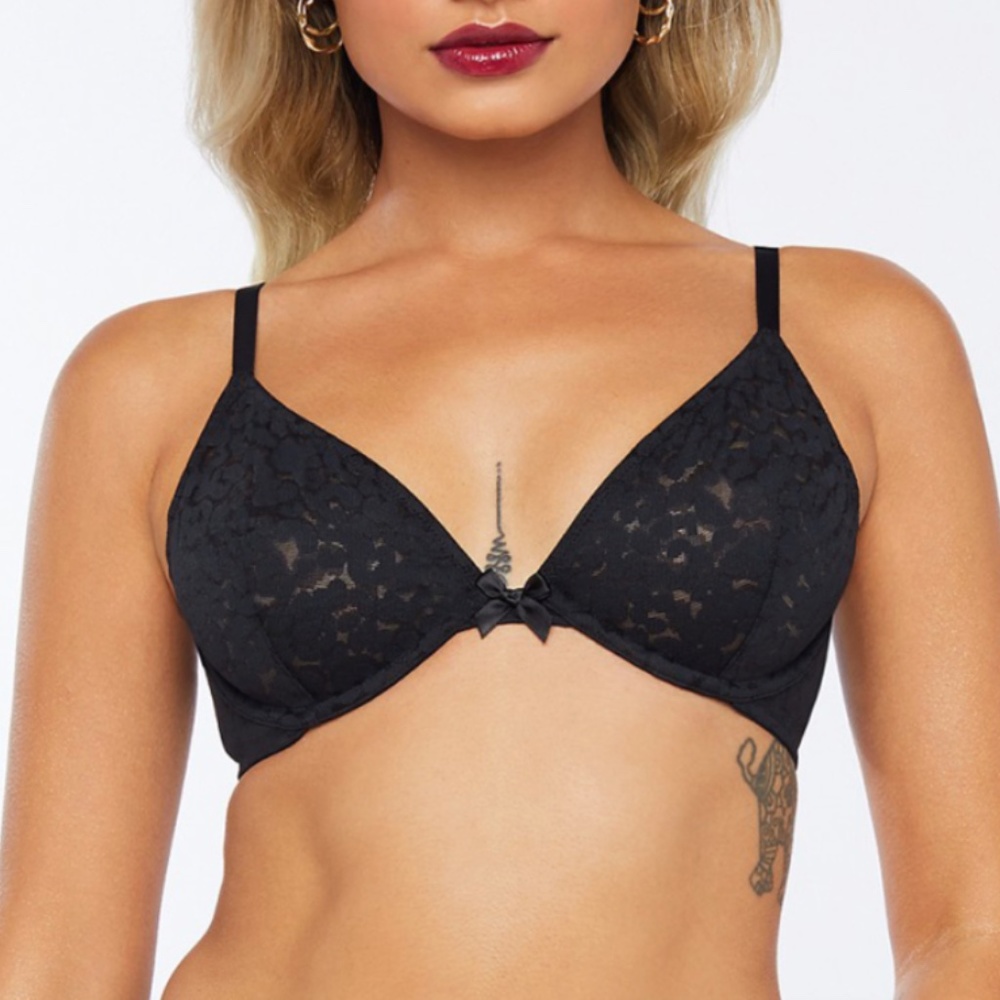 Savage X Fenty Unlined Leopard Print Bra 34C
